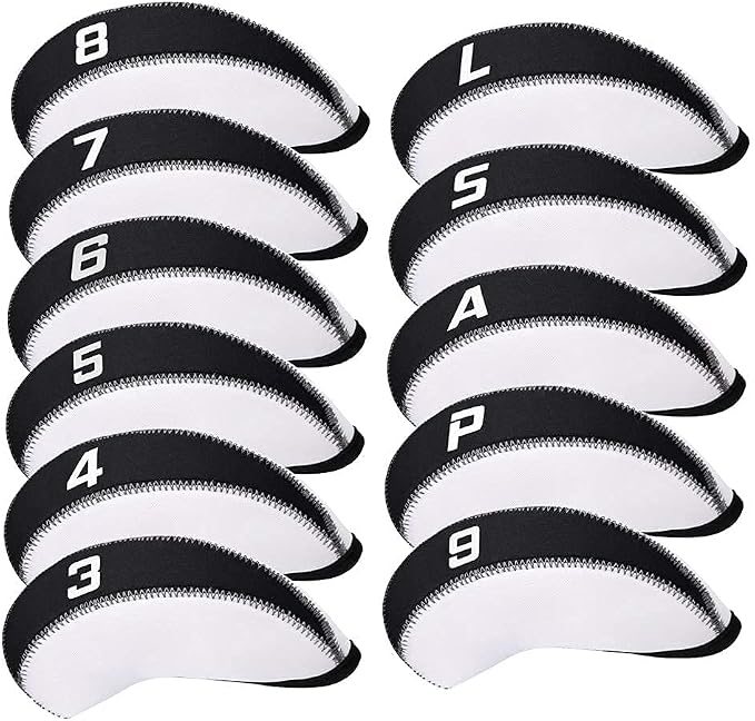 Craftsman Golf 11pcs/Set Neoprene Iron Headcover Set 3pcs/Set Meshy Neoprene Golf Club Headcover