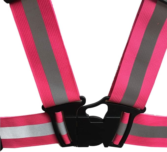 ZOJO Safety Vests,10 Packs | Lightweight, Adjustable | Fit for Work, ( Neon Pink)