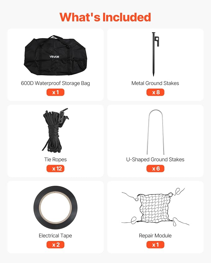 VEVOR Baseball Batting Cage,Professional Softball Baseball Batting Hitting Training Net,Heavy Duty Enclosed PE Practice Portable Pitching Cage Net&Carry Bag,for Backyard,Field,Indoor&Outdoor