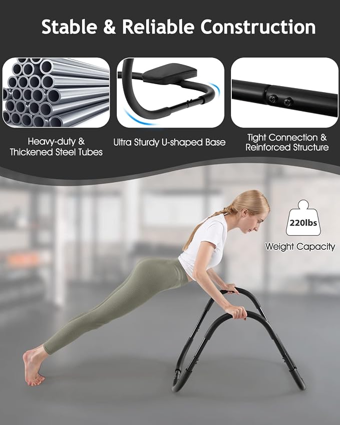 Ab Machine Exercise Equipment, Portable Sit up Machine for Core Strength, Study Ab Crunch Machine, Ab Roller for Abdominal Workout Exerciser & Trainer