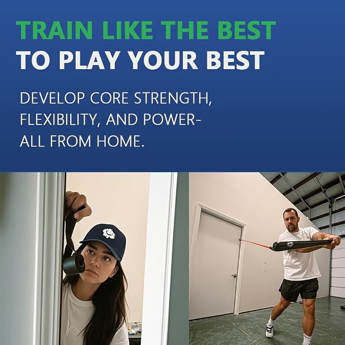 Baseball Swing Training Aid with 5 Adjustable Resistance Bands, Batting Practice Equipment for Speed and Mechanics, All Ages