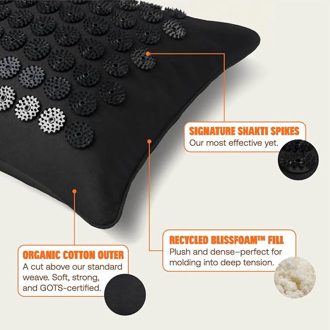 ShaktiMat Acupressure Pillow for Relaxation, Massage Neck Muscles, Relieve Stress & Tension, Similar to Acupuncture, No Needles Required