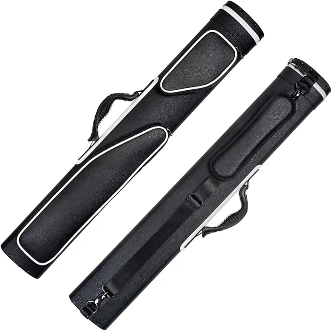 Collapsar Pool Cue Case 2X4, Billiard Stick Carrying Case Holds 2 Butts and 4 Shafts for Adults Billiard Cue Case