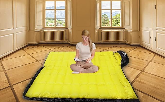 0 20 Degrees F Down Sleeping Bag for Adults,4 Season Rectangle Down Sleeping Bag for Camping Hiking