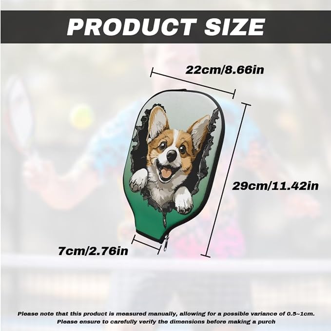 Pickleball Paddle Covers, Durable Polyeste Paddle Cover,Anti-Drop Paddle Storage Bag