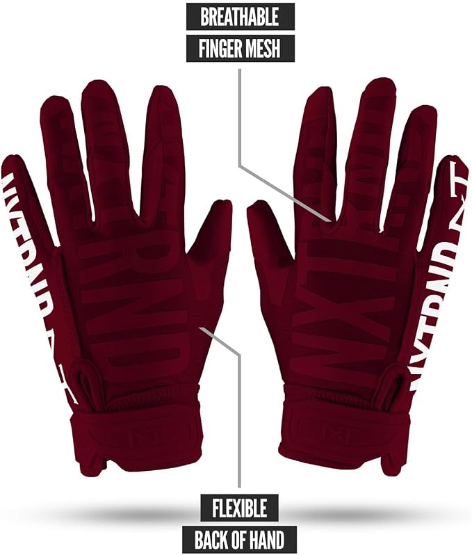Nxtrnd G1 Pro Men's Football Gloves, Adult Sticky Receiver Gloves