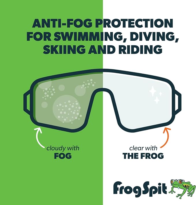 FROG SPIT Anti-Fog Concentrate | 2 oz. Bottle of Anti-Fog Solution | Anti Fog for Glasses, Goggles, Face Masks, Helmet Face Shields
