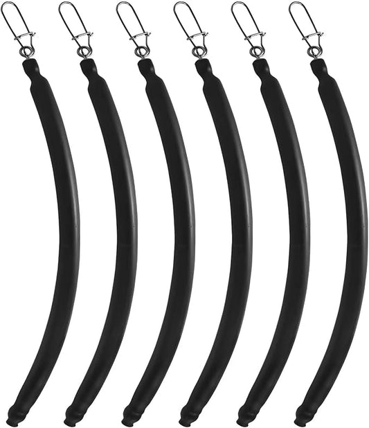 YOTO 6PCS Black Nylon Stick Catfishing Weights for Dragging, Trolling, Drift, Bottom Bouncing