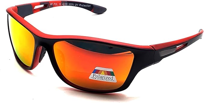 Poarlized Bifocal Sunglasses for Women Men Retainer Sports Wrap Fishing Cycling Driving 1.50 1.75 2.00 2.5