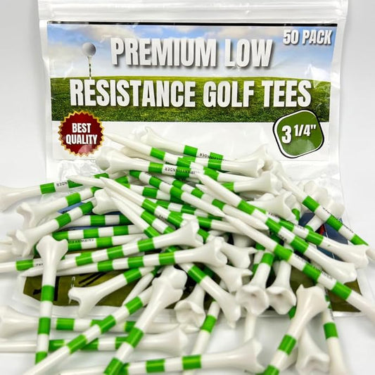 (50/150/500) Plastic Golf Tees 3 1/4 Best Golf Tees for Men, Unbreakable Golf Tees for Women, Long Golf Tees, Zero Friction Golf Tees, Tall Golf Tees Plastic Unbreakable, Reusable Golf Tee