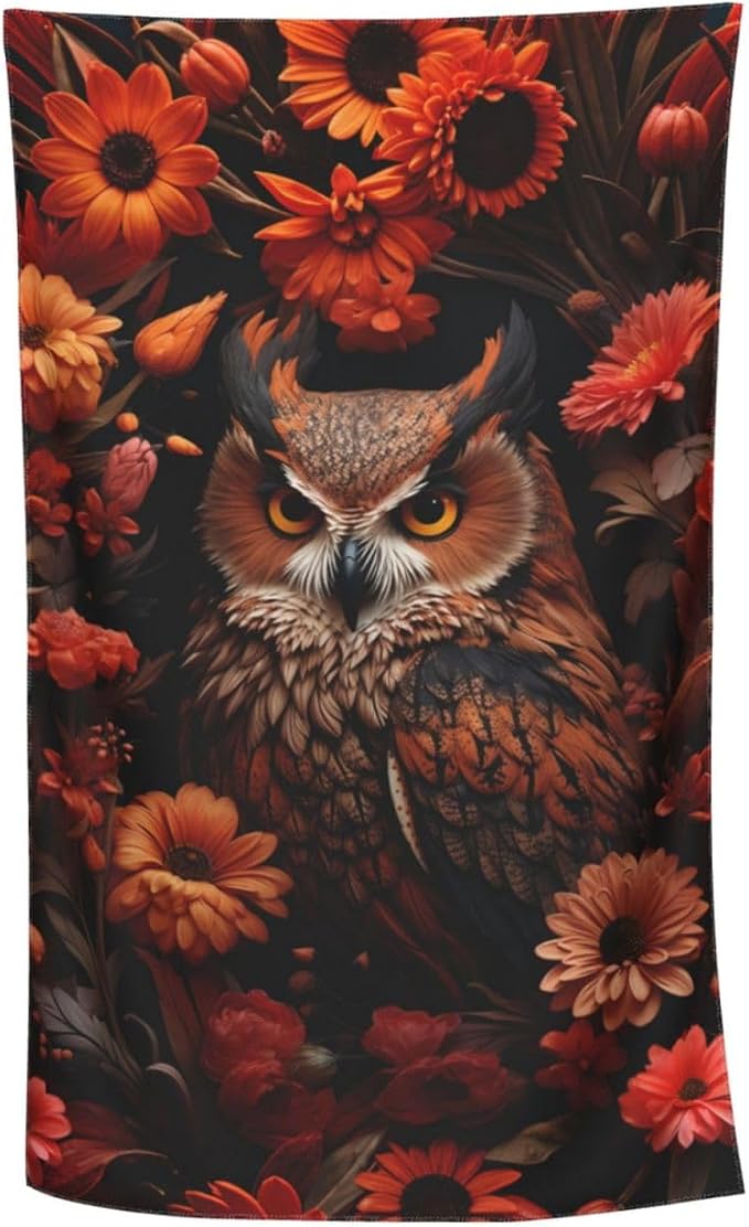 Cute Bird Beach Towel,32x52in,Quick-Dry Sand-Free Bath Towels,Microfiber Lightweight for Travel Pool Yoga Beach Outdoor Activities Decor Accessories Gifts (Eagle Floral)