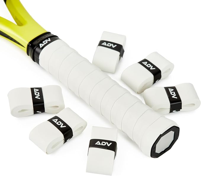 ADV Dry Tennis Overgrip Tape - 3, 6, 12, 30, 60 Pack - FeltTac Tennis Racket Grip Tape - Ultra Absorbent Tennis Grip Tape - Comfort Tennis Racket Grips - Tennis Grips Overgrip