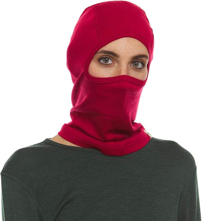 100% Merino Wool Balaclava - Winter Ski Mask - Face Mask - Cold Weather Gear