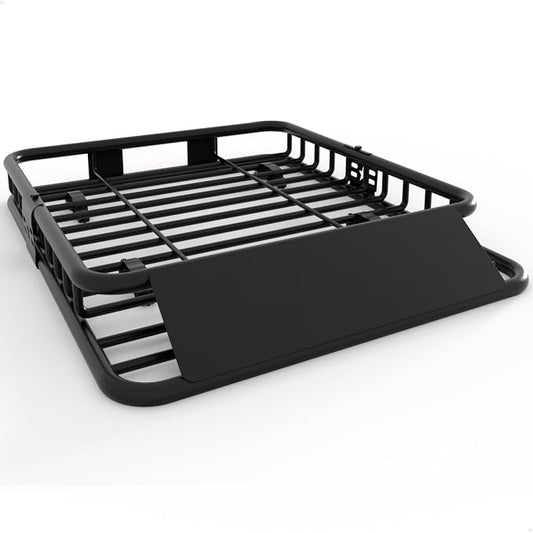 GarveeLife 51 in x 36 in Universal Roof Rack Basket, 200 LBS Capacity Rooftop Cargo Carrier Basket, Heavy Duty Luggage Holder Rack for SUVs, Trucks, Vehicles