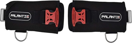 Palantic Scuba Tech Universal Diving Weight Pocket System, Heavy Duty Nylon with Quick Release Buckles & D-Rings, Impact Resistant, 10-12 lbs Capacity per Pouch, Durable - Black, Pair