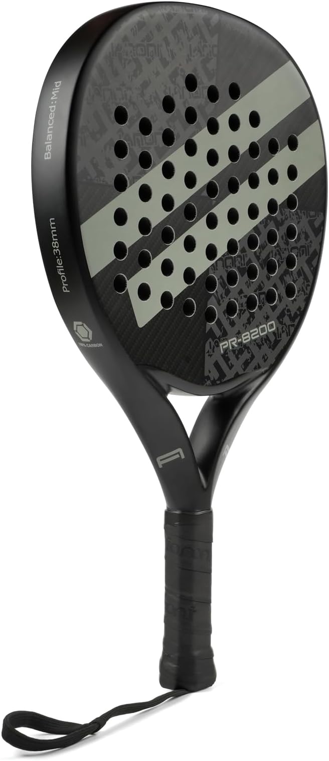 Padel Racket Carbon Fiber Surface with EVA Memory Flex Foam Core Lightweight Padel Racquet