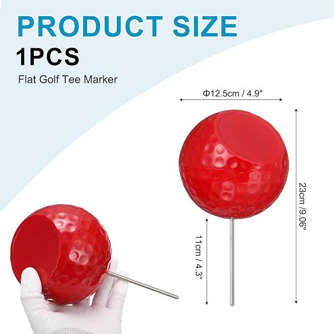 Golf Tee Markers, Plastic Position Ball Markers, Golf Ball Marker-Fitting for (Driving Range Boundary Markings/Area Markings)