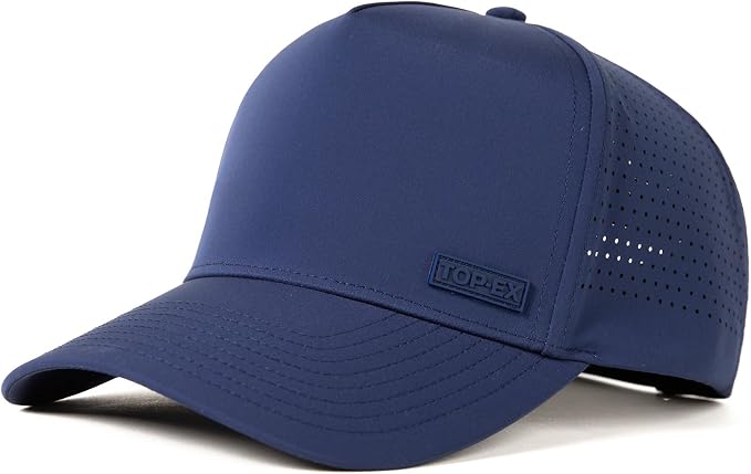 TOP-EX Performance Baseball Hat for Men Water Resistant Golf Cap Running Cooling Snapback Laser Perforated