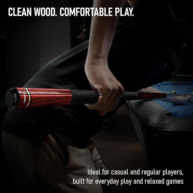 Series, Glass Fiber Pool Cue Stick, Uni-QR, 3/8-10, 5/16-18 Joint, Synthetic Leather Grip, 29" Glassfiber Shaft, 7-Layer Microfiber Tip