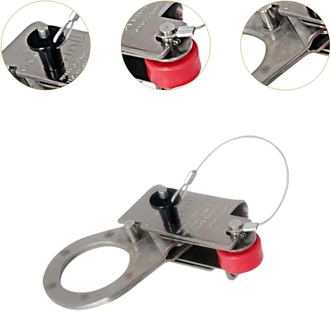 harayaa Rope Grab Arrest Ascender Stopper Security Gear Fall Protection Rope Protector for Rock Climbing Rappelling Outdoor