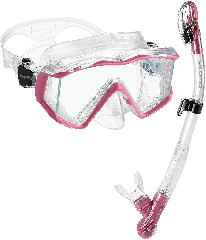 Rapido Clareza Three Lens Mask and Snorkel Combo