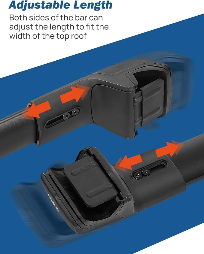 JOYTUTUS Lockable Car Roof Rack Cross Bars Only Compatible with Toyota RAV4 Adventure/TRD Off-Road 2019-2025, Aluminum Anti-Rust Cross Bars for Rooftop Cargo Carrier Luggage Kayak Canoe Bike