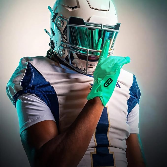 Grip Boost Football Gloves - Solid Stealth 6.0 Boost Plus Sticky Technology - Adult and Youth Football Gloves for Wide Receiver - Men's and Boys Sizes