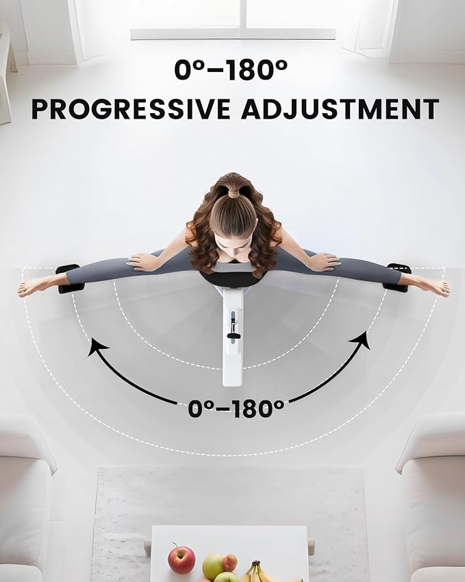 Split Machine, Leg Stretcher Splits Machine for Flexibility, 0-180° Adjustable Home Stretch Machine for Balle, Cheerleading Dance, Gymnastics and Other Sports, 330lbs Capacity