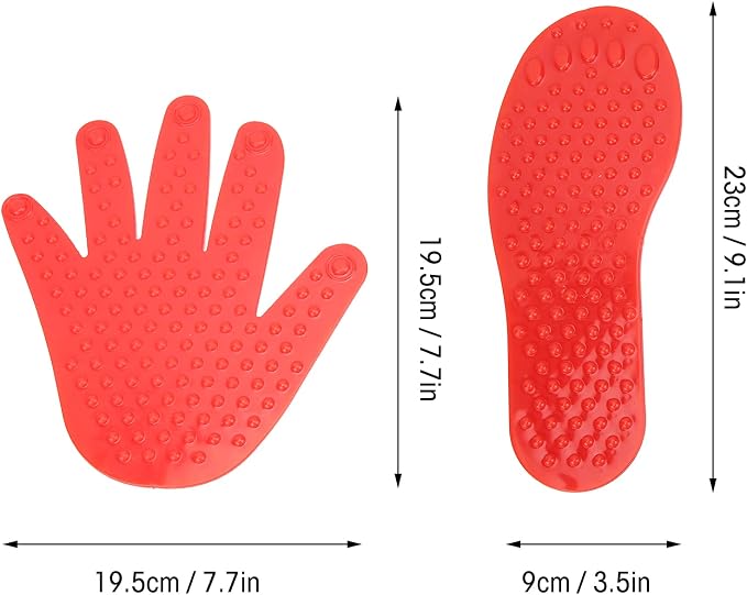Colorful Hands and Feet Carpet Markers, Exercise Limb Coordination Integration Game Mat, Hands and Feet Play Mat for Parents