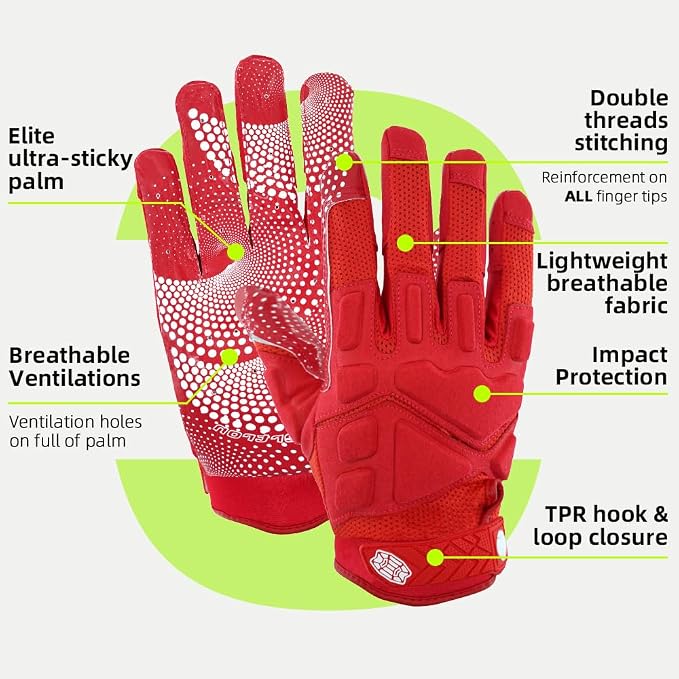 Seibertron Pro 3.0 Twelve Constellations Elite Ultra-Stick Football Receiver Gloves | Super Sticky Grip for Youth Kids Boys 8-12 Girls & Adult Men & Women, Perfect Sports Gift