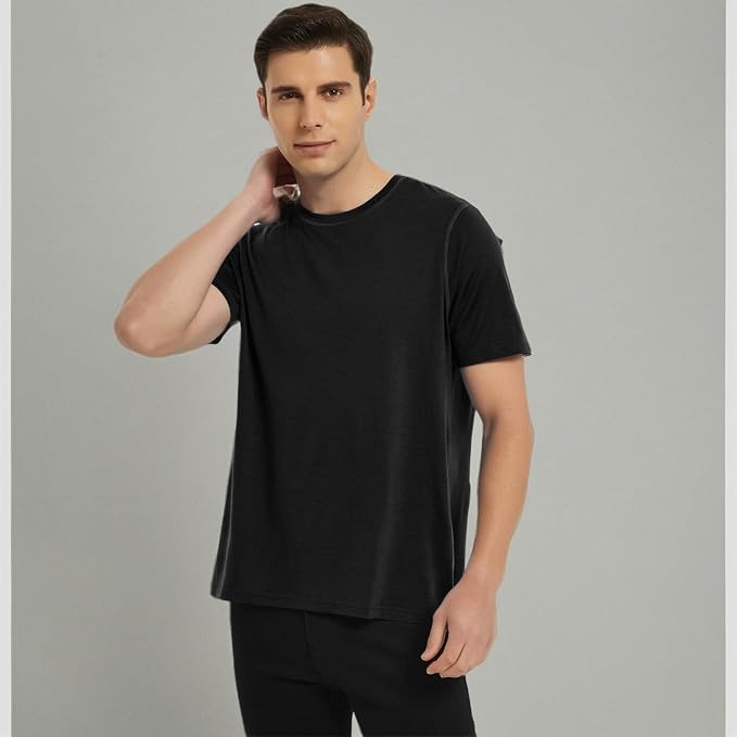 METARINO Merino Wool T-Shirts Mens Short Sleeve Lightweight Base Layer for Hiking,Travel,Hunting,Cycling