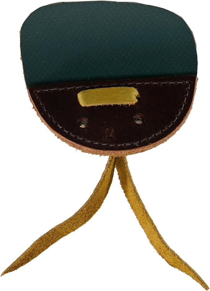 Hornet 3-Under Duratab – Handmade USA Leather Finger Tab for Traditional Archery (Bison & Elk) - Available in Medium or Large Sizes – Right or Left Hand Options