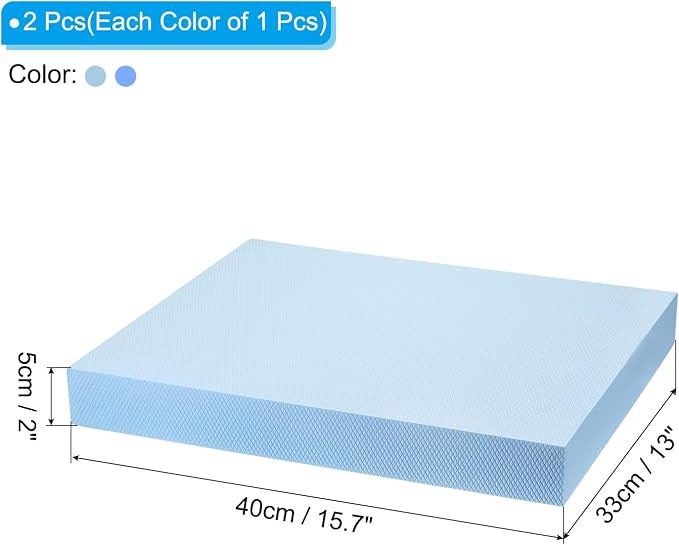 PATIKIL Balance Pad, Non-Slip TPE Foam Pad Cushion Exercise Yoga Mat Knee Pads for Fitness Stability Core Training Stretching