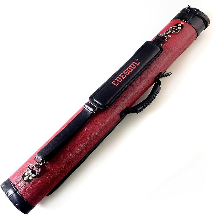 CUESOUL Soocoo Series 2x4/2x2 Hard Pool Cue Case -Holds 2 Cue Butt and 4 Cue Shafts,Four Color Available