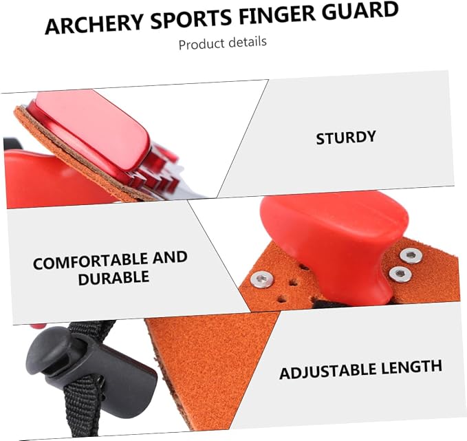 balacoo Finger Sleeves Archery Protector Tab Finger Protector Arrow Finger Guard Archery Protector Guard Archery