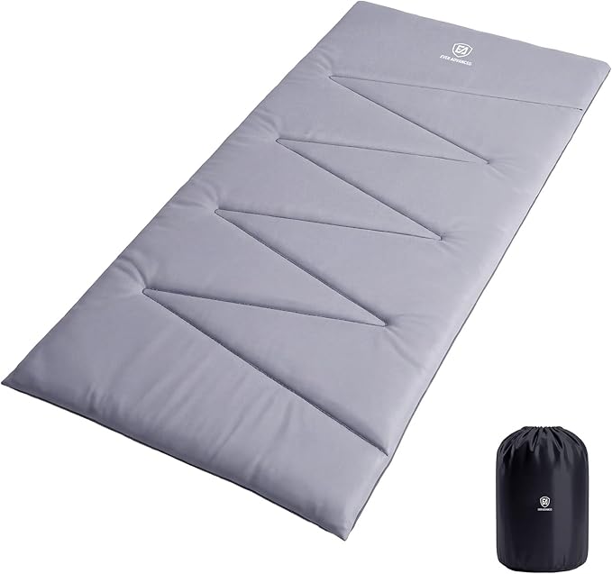 EVER ADVANCED 85" Extra Wide Sleeping Pad for Camping, 2.36" Thick Cotton Camping Mattress Pad with Carry Bag, Portable Roll Up Camping Cot Pad for Adults, Tent, SUV, Travel & Floor