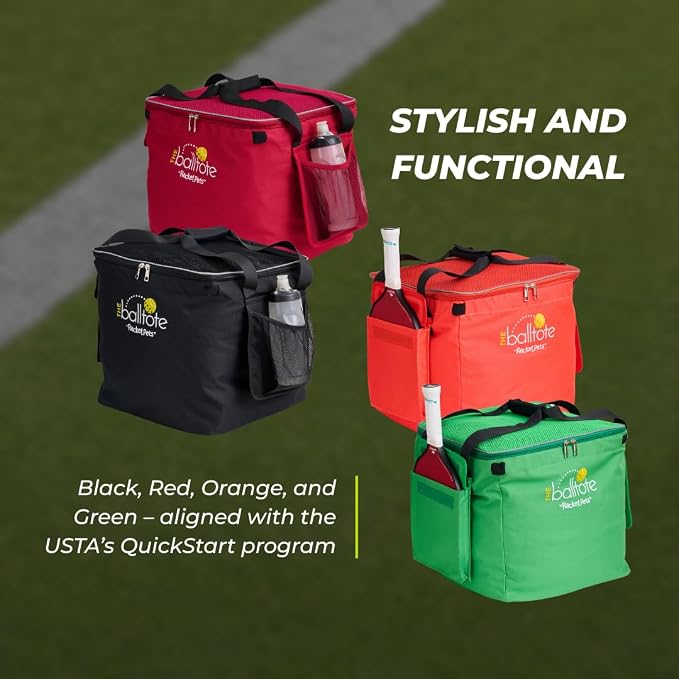 Racket Pets The Ball Tote - Replacement Bag for Tennis and Pickleball Pro Teaching Cart Hopper, Large Tote Bag For 150 Tennis Balls or 100 Pickleballs, Frame Not Included