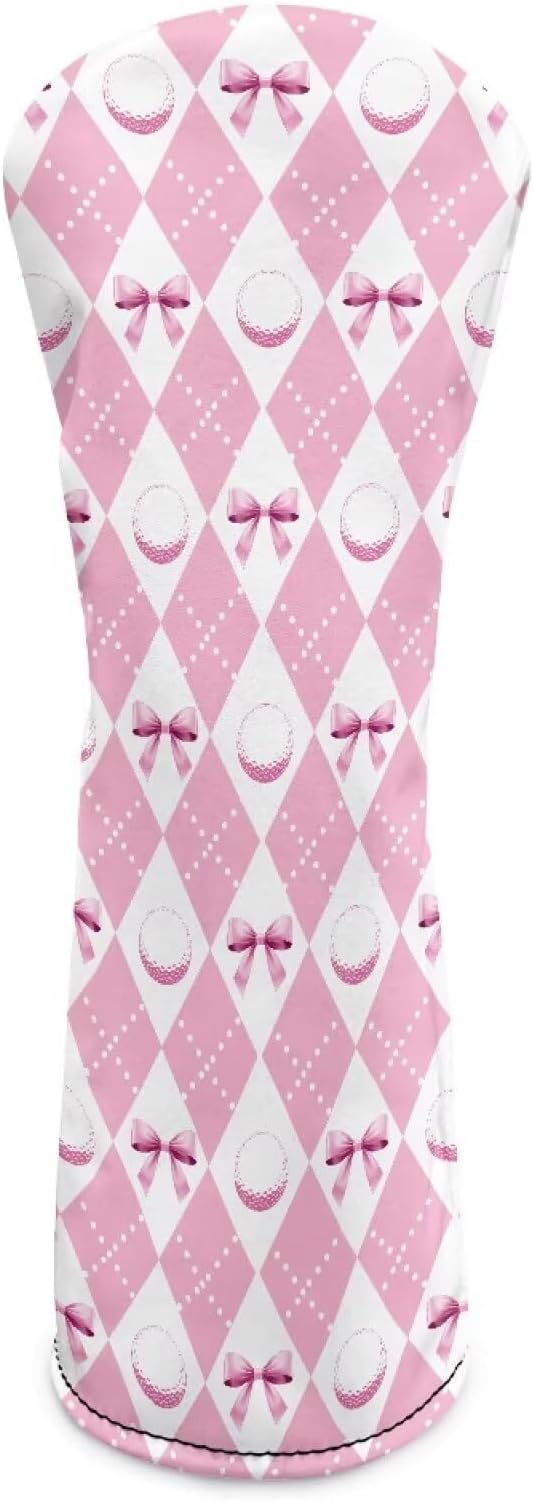 Rnyleeg Golf Club Head Covers for Women Driver Head Cover Leather Fairway Wood Headcover Hybrid Headcovers for Golf Clubs
