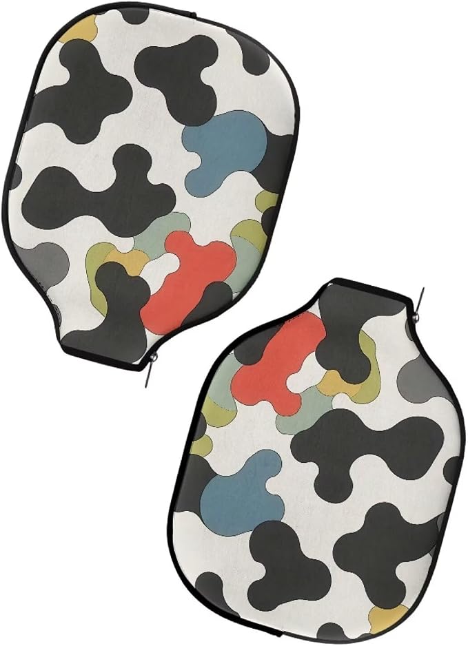 Blue Camo Corgi Pattern Print Pickleball Paddle Covers Only Paddles Holder Sleeve Fits Most Rackets