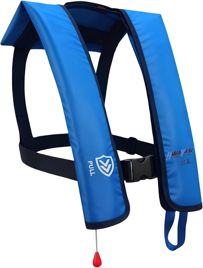 Automatic Inflatable Life Jacket | Inflatable PFD Jackets for Adults|Kayak Life Vest | for Outdoor Water Sports | Fishing Sailing | Jet Skiing | Supports up to 330 lbs
