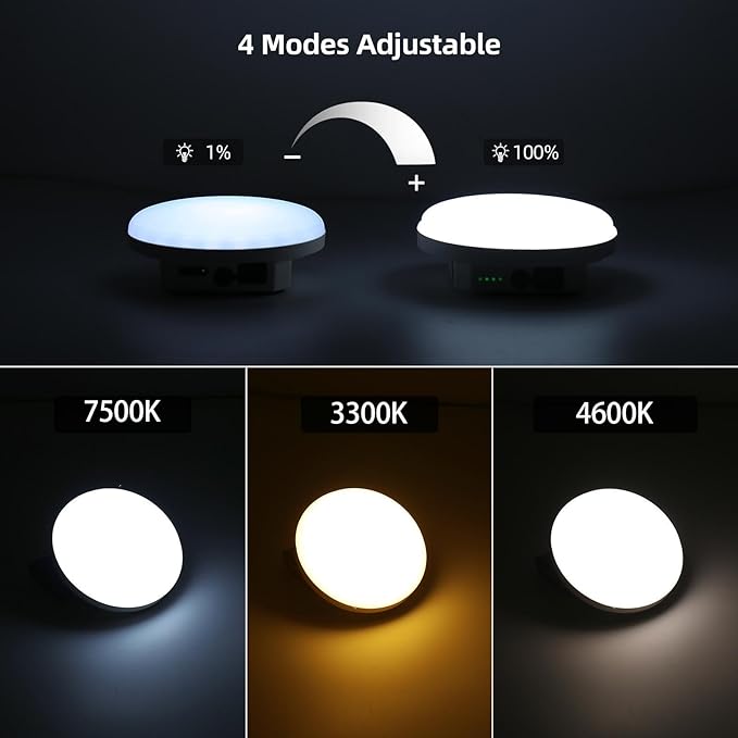 Rechargeable LED Camping Lantern 4000LM with Remote – Tent Light, Warm/Neutral/Cool 3 Modes & Stepless Dimming, IPX5 Waterproof, Magnetic Hook, Portable for Camping & Glamping