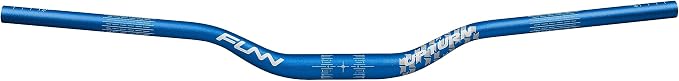 Funn Upturn High-Rise Mountain Bike Handlebar with Bar Clamp 31.8mm and Width 785mm, Durable and Lightweight Alloy Riser Handlebar for MTB and BMX Bike, Rise 40mm MTB Handlebar (Blue)