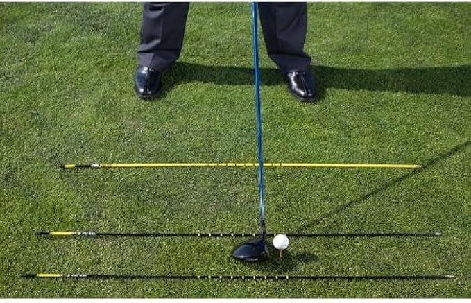 SKLZ Golf Alignment Sticks Training Aid with 3 Sticks