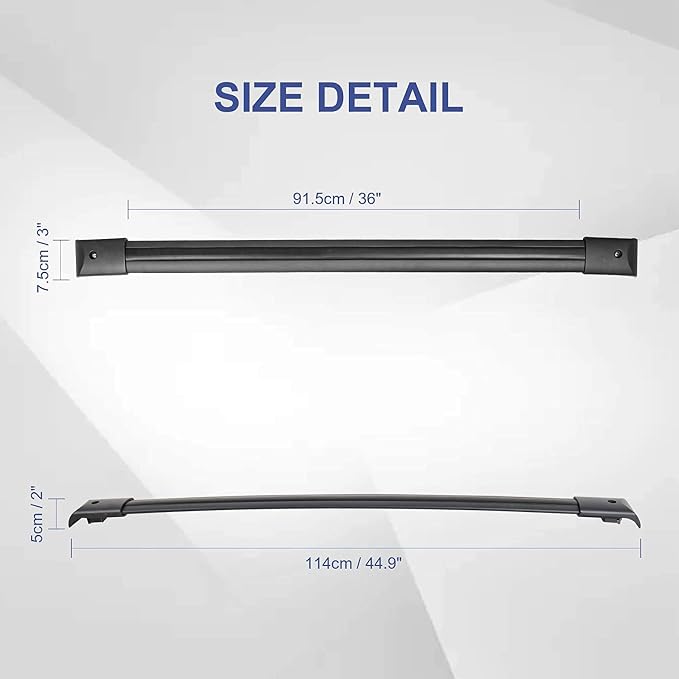 MOSTPLUS Roof Rack Cross Bar Rail Compatible with Honda Pilot 2003 2004 2005 2006 2007 2008 Cargo Racks Rooftop Luggage Canoe Kayak Carrier