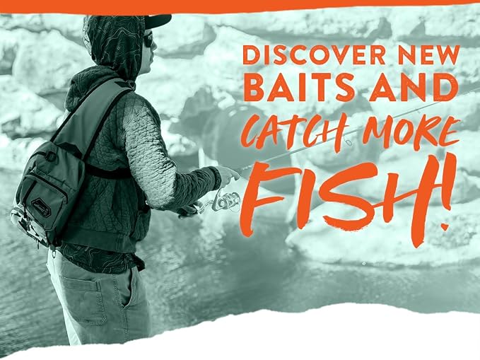 Catch Co Mystery Tackle Box Pond Prowler Sling Fishing Lure Kit with Bonus | Green Sling Pack, Bonus Multi-Species Bait and Decal, Fishing Gear Storage