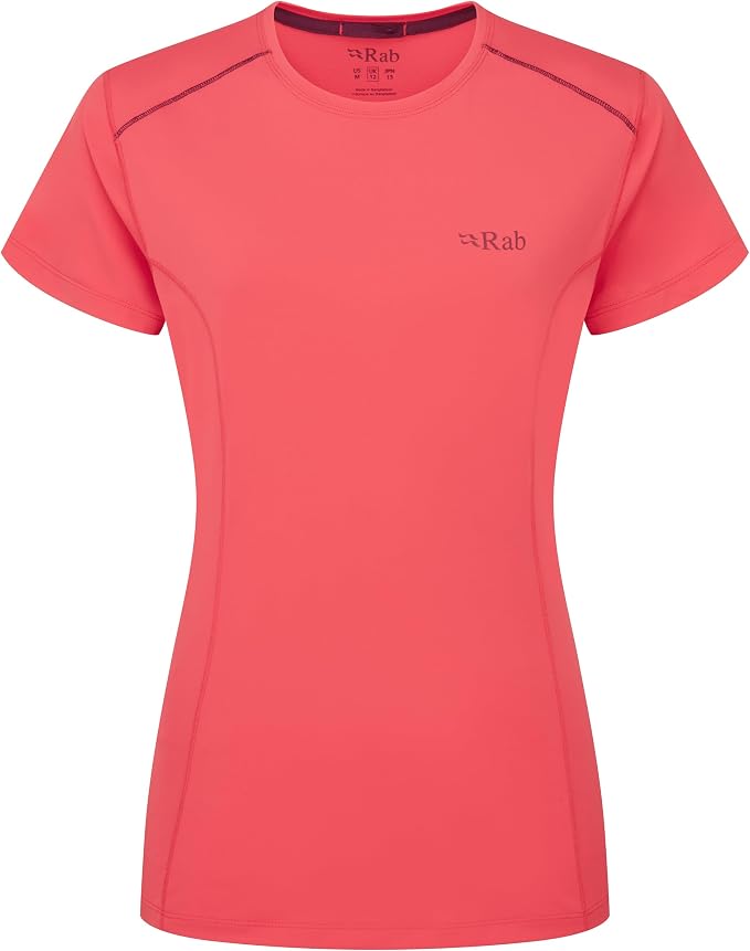 Rab Women's Force Tee - Lightweight T-Shirt for Hiking, Climbing, & Trail Running