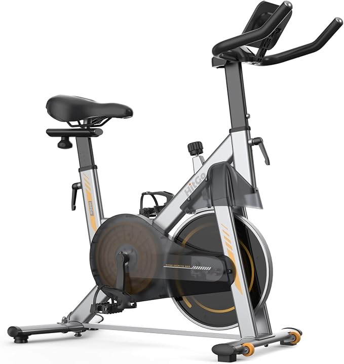 HitGo Office Exercise Bike Desk Chair,330 lbs Heavy Duty Under Desk Bike with 9-Level Height Adjustable Seat 24.4"-33.8",8-Level Resistance & Rolling Wheels,Quiet Fitness Chair for Home Office