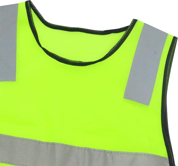 AIEOE Kids High Visibility Safety Vest Reflective Running Lightweight Traffic Walking Breathable Construction Vest