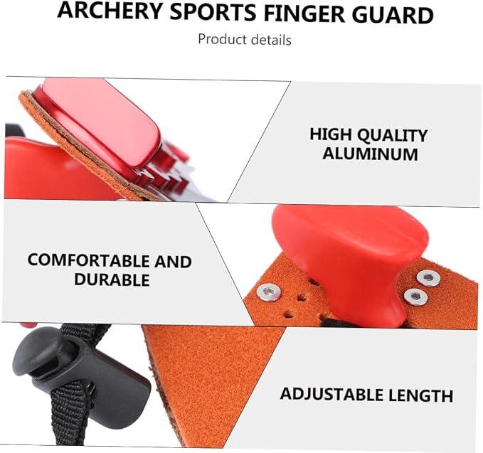 POPETPOP Finger Protector for Archery Sports Durable Finger Guard Cover for Hunting Lightweight and Breathable