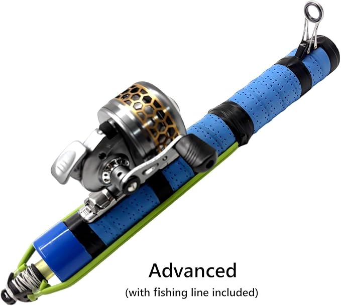 Fishing Catapult Rod Spincast Reel Portable Salt Fresh Water Gear | Upgraded Wrap Foam Grip, Anti-Slip & Freeze-Proof; Attach Sinkers to Hooks for Long Casting Distancer